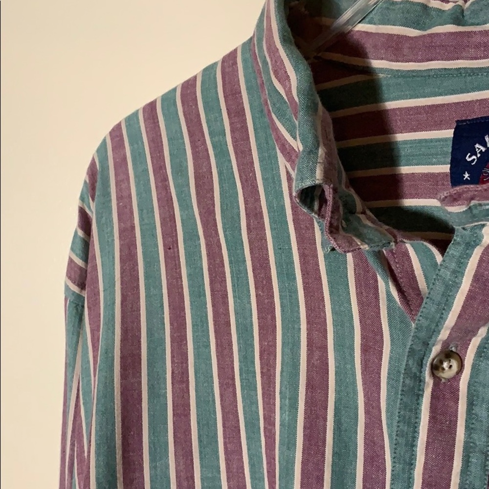 90s GANT Salty Dog Retro Stripe Button-Down